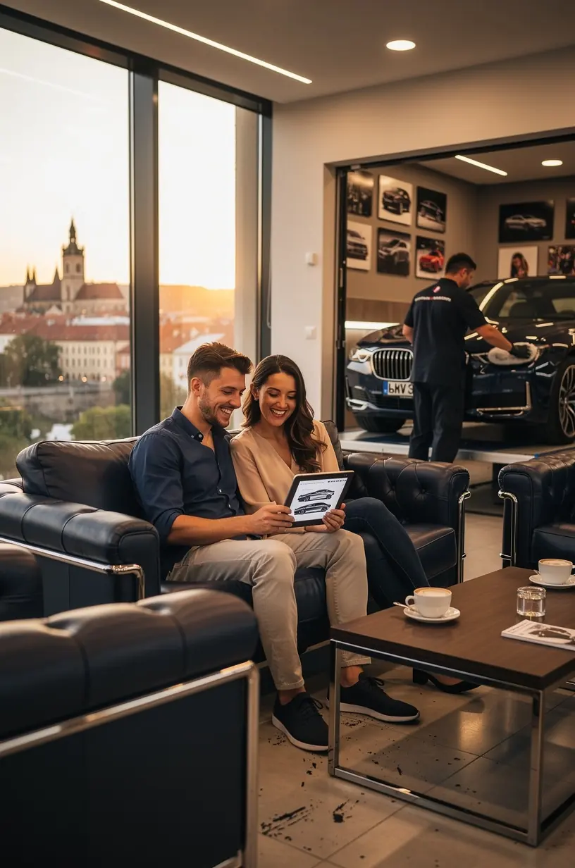 Pracovník servisu používajúci špeciálne nástroje na opravu a ladenie motorovej časti vozidla